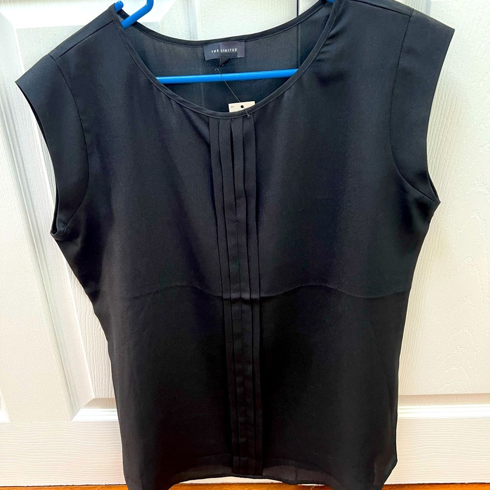 NWT The Limited Black no sleeve blouse